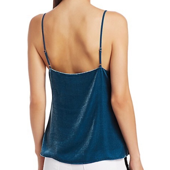 🌟HP🌟 L'AGENCE Gabriella Velvet Camisole in Cortez Blue - Picture 7 of 13